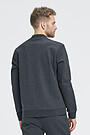 Pique cotton zip-through jacket 2 | BLACK | Audimas