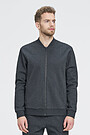 Pique cotton zip-through jacket 1 | BLACK | Audimas