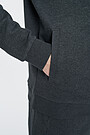 Pique cotton zip-through jacket 4 | BLACK | Audimas