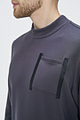 Viscose fleece sweatshirt 3 | GREY/MELANGE | Audimas
