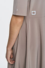 Wrinkle-free lightweight dress 4 | BROWN/BORDEAUX | Audimas