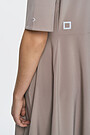 Wrinkle-free lightweight dress 4 | BROWN/BORDEAUX | Audimas