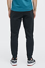 Cotton interlock tricot slim fit sweatpants 2 | BLACK | Audimas
