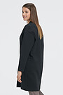 Viscose interlock tricot long jacket 3 | BLACK | Audimas