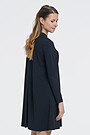 SENSITIVE tricot long sleeve dress 2 | BLACK | Audimas