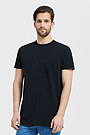 Prolonged cotton tee 1 | BLACK | Audimas