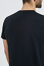 Prolonged cotton tee 4 | BLACK | Audimas