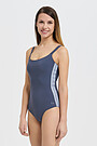 Stap top one-piece swimsuit 1 | GREY/MELANGE | Audimas