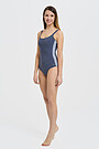 Stap top one-piece swimsuit 4 | GREY/MELANGE | Audimas