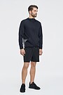 Medium length stretch woven shorts 4 | BLACK | Audimas
