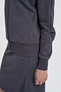 Modal tricot zip-through jacket 3 | GREY/MELANGE | Audimas