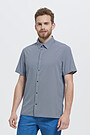 Wrinkle-free stretch woven short sleeves shirt 1 | WHITE | Audimas