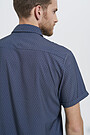 Wrinkle-free stretch woven short sleeves shirt 3 | BLUE | Audimas