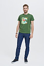 Cotton tee SURINK LIETUVĄ 4 | GREEN/ KHAKI / LIME GREEN | Audimas