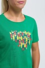 Medvilnės marškinėliai KREPŠINIO SIRGALIAMS 2 | PEOPLE/ GREEN | Audimas