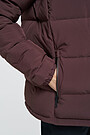 Down jacket 4 | BROWN/BORDEAUX | Audimas