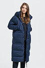 Lightweight puffer long down coat 1 | BLUE | Audimas