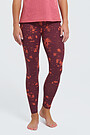 Printed functional tights 1 | BROWN/BORDEAUX | Audimas