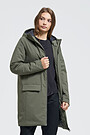 Long water resistant Thermore insulated parka 1 | GREEN/ KHAKI / LIME GREEN | Audimas