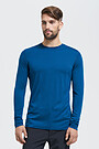 Fine merino wool long sleeve top 1 | BLUE | Audimas