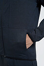 Soft surface zip-through hoodie 4 | BLACK | Audimas