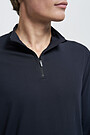 Light fleece short-zip jumper 4 | BLACK | Audimas