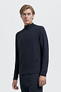 Light fleece short-zip jumper 1 | BLACK | Audimas