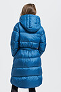 Lightweight puffer long down jacket 2 | BLUE | Audimas