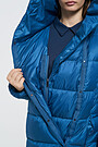 Lightweight puffer long down jacket 3 | BLUE | Audimas