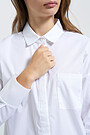 Stretch cotton shirt 3 | WHITE | Audimas