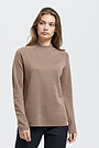 Merino wool sweater 1 | BROWN/BORDEAUX | Audimas