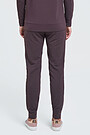 Modal cotton terry sweatpants 2 | BROWN/BORDEAUX | Audimas