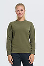 Cotton terry sweatshirt 1 | GREEN/ KHAKI / LIME GREEN | Audimas