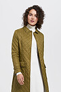 Long Thermore insulated coat 1 | GREEN/ KHAKI / LIME GREEN | Audimas