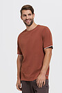 Cotton tee 1 | BROWN/BORDEAUX | Audimas