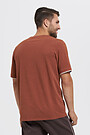 Cotton tee 2 | BROWN/BORDEAUX | Audimas