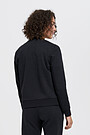 Cotton zip-through bomber sweatshirt 2 | BLACK | Audimas