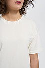 Relaxed fit modal-cotton t-shirt 3 | WHITE | Audimas