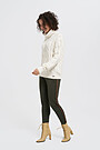 Chunky knit sweater with wool 4 | WHITE | Audimas