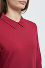Modal-cotton terry midi dress 3 | RED/PINK | Audimas
