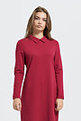 Modal-cotton terry midi dress 1 | RED/PINK | Audimas