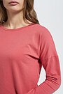 Cotton long sleeve tee 3 | RED/PINK | Audimas