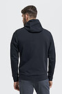 Cotton terry zip-through hoodie 2 | BLACK | Audimas