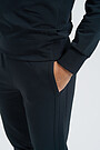 Modal cotton terry sweatpants 3 | BLACK | Audimas