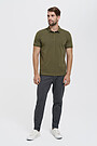 Cotton polo shirt 4 | GREEN/ KHAKI / LIME GREEN | Audimas