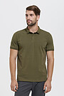 Cotton polo shirt 1 | GREEN/ KHAKI / LIME GREEN | Audimas