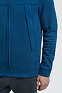 Brushed cotton zip-through hoodie 4 | BLUE | Audimas