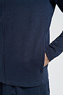 Cotton terry zip-through jacket 4 | BLUE | Audimas