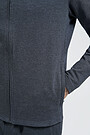 Cotton terry zip-through jacket 4 | GREY/MELANGE | Audimas