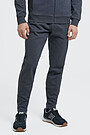 Pique cotton slim fit sweatpants 1 | GREY/MELANGE | Audimas